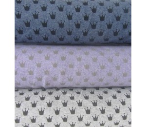 French Terry - Kronen flieder meliert